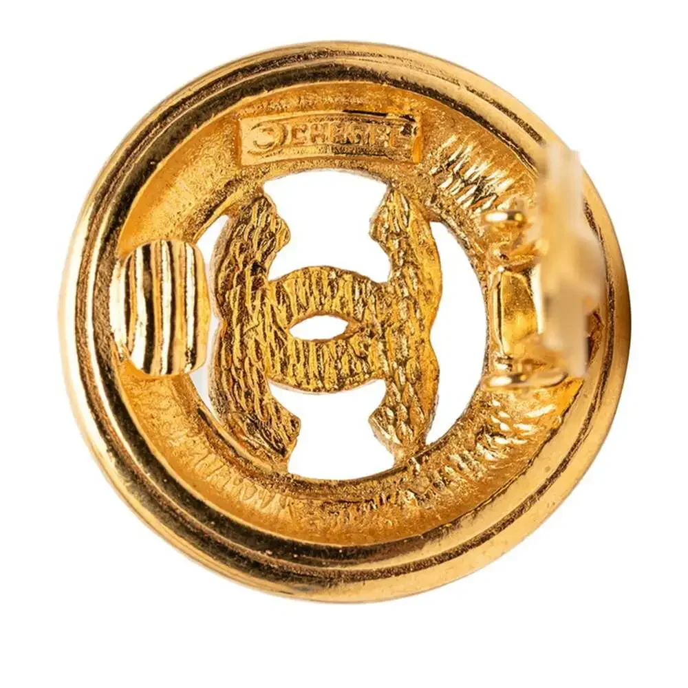 Chanel Cc Logo Clip-On Earrings Metal #256788C58B